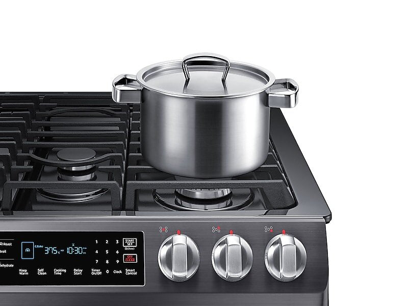 5.8 cu. ft. Slide-In Gas Range with True Convection in Stainless Steel  Range - NX58H9500WS/AA