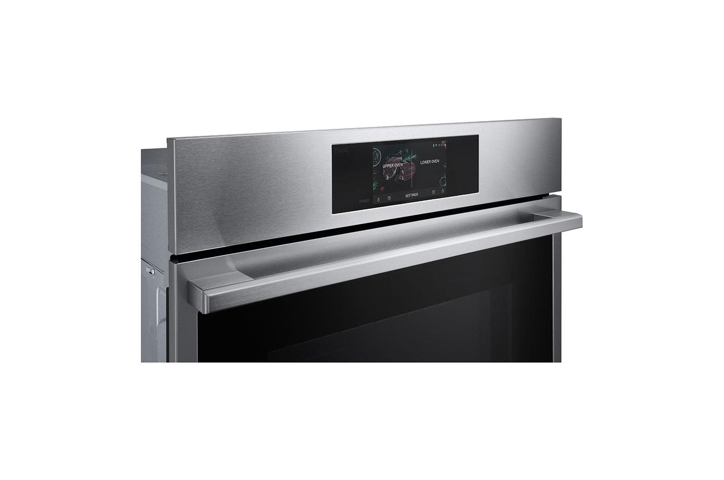 Lg WDES9428F Lg Studio 9.4 Cu. Ft. Smart Instaview® Electric Double Built-In Wall Oven With Air Fry & Steam Sous Vide