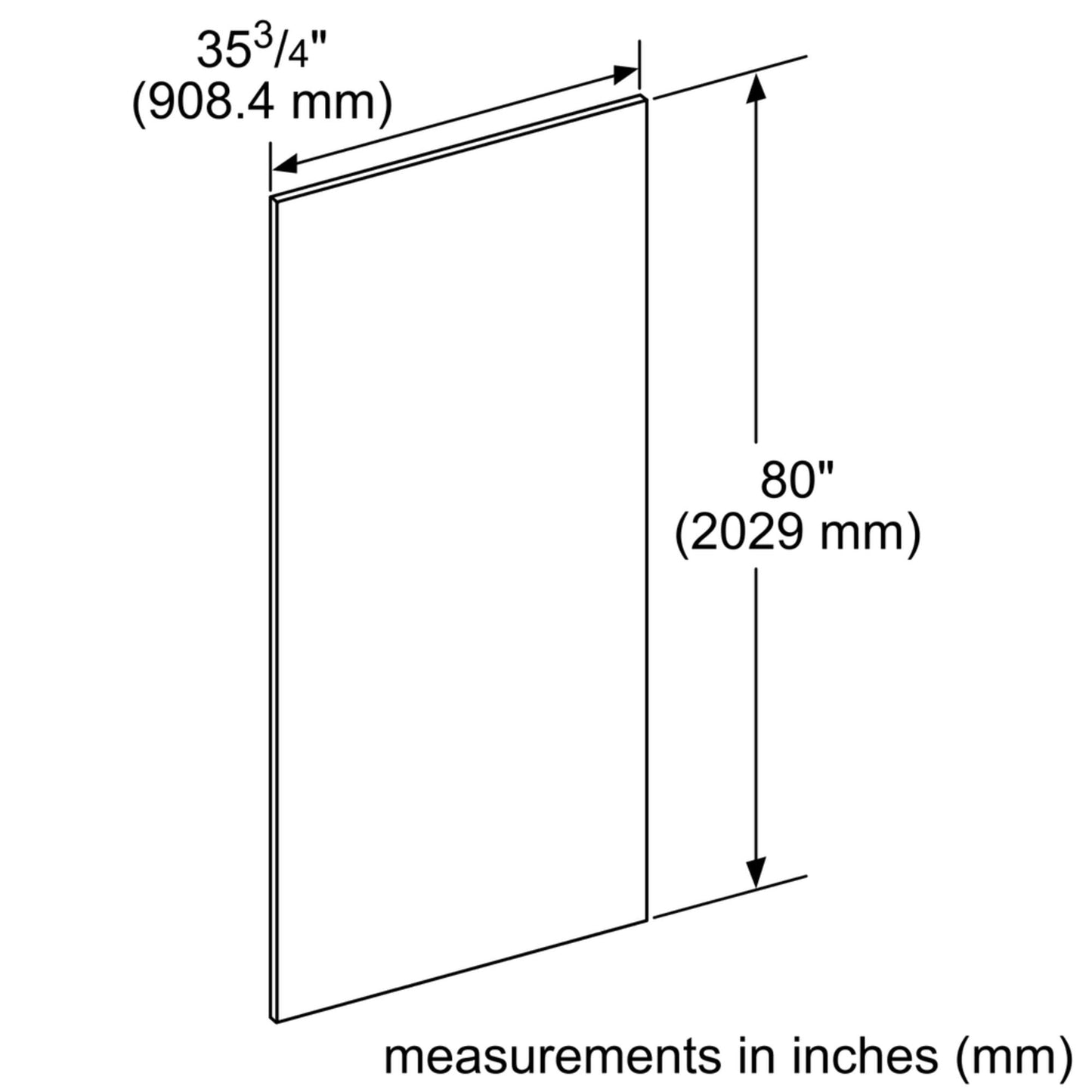 Thermador TFL36IR905 36'' Flush Ss Panel