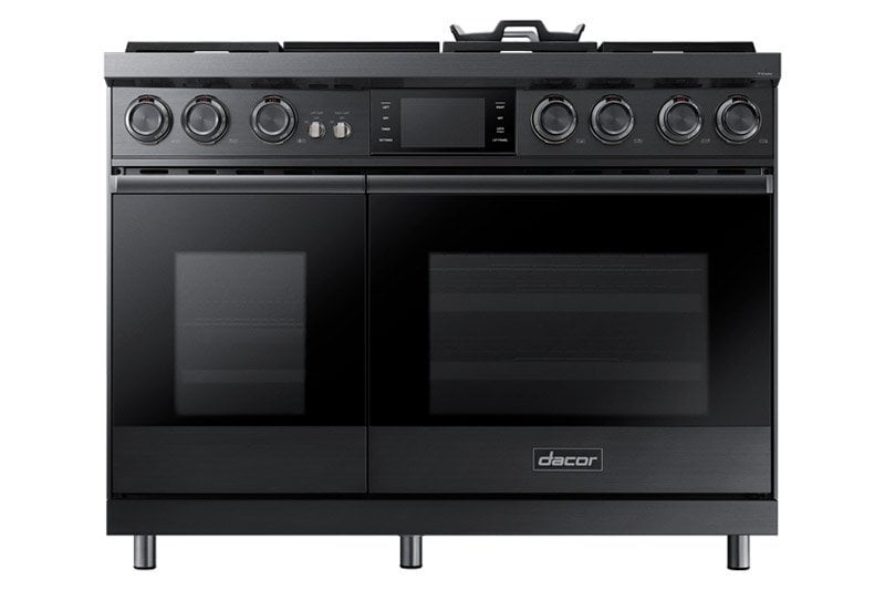 Dacor DOP48M96DPS 48" Pro Dual-Fuel Steam Range, Silver Stainless Steel, Liquid Propane