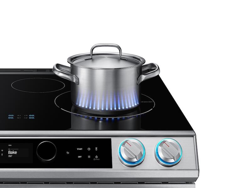 Samsung NE63T8911SS 6.3 Cu. Ft. Smart Slide-In Induction Range With Smart Dial & Air Fry In Stainless Steel