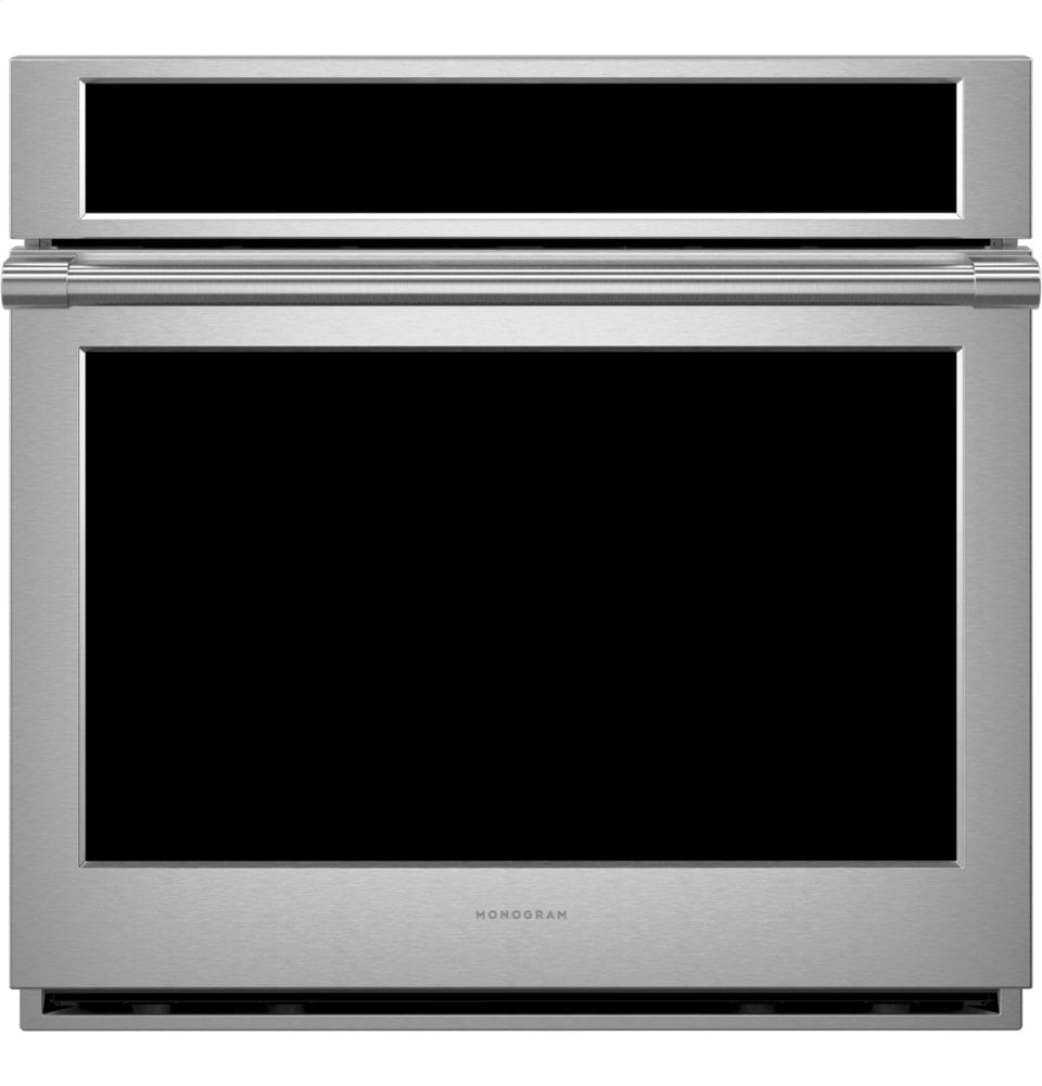 Monogram ZTS90DPSNSS Monogram 30" Smart Electric Convection Single Wall Oven Statement Collection