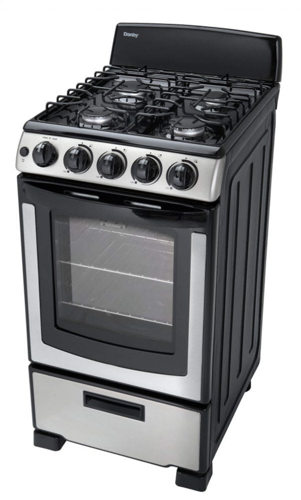 Danby DR202BSSGLP Danby Designer 20 Free Standing Gas Range Stainless Steel