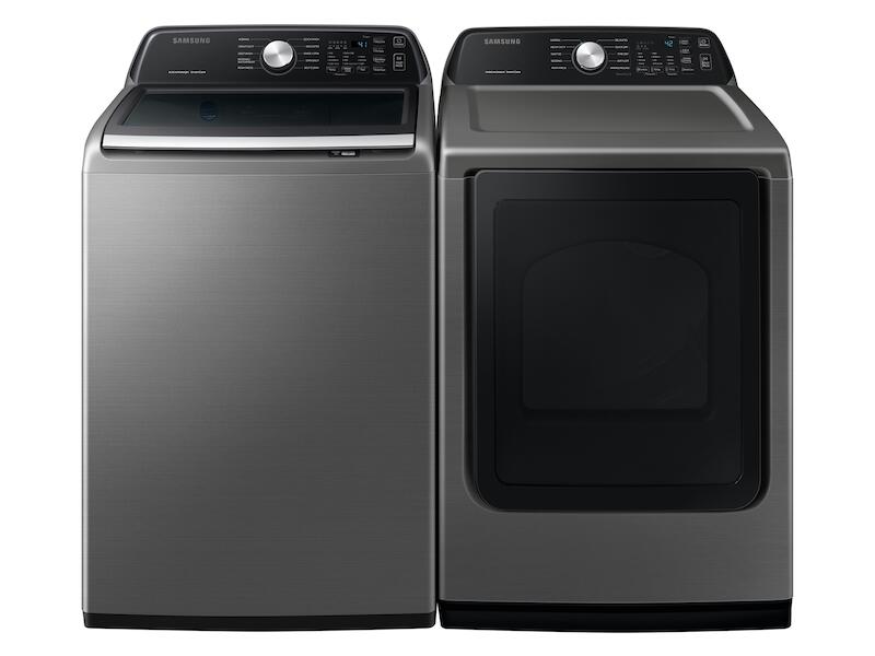 Samsung WA44A3405AP 4.4 Cu. Ft. Top Load Washer With Activewave&#8482; Agitator And Active Waterjet In Platinum