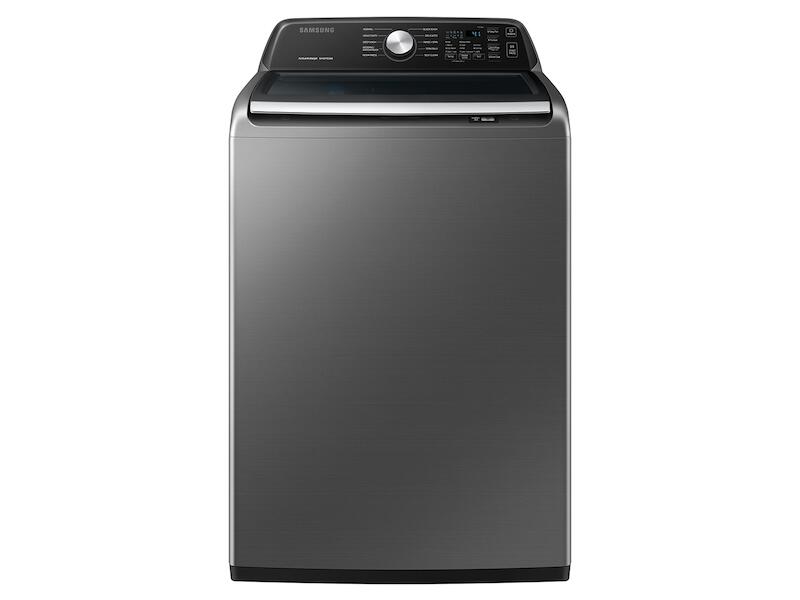 Samsung WA44A3405AP 4.4 Cu. Ft. Top Load Washer With Activewave&#8482; Agitator And Active Waterjet In Platinum