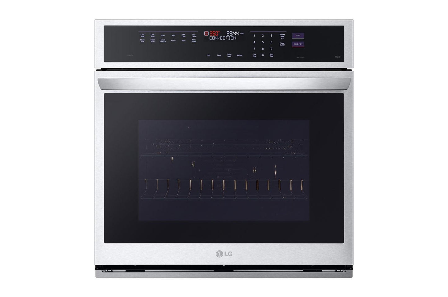 Lg WSEP4727F 4.7 Cu. Ft. Smart Wall Oven With Instaview®, True Convection, Air Fry, And Steam Sous Vide