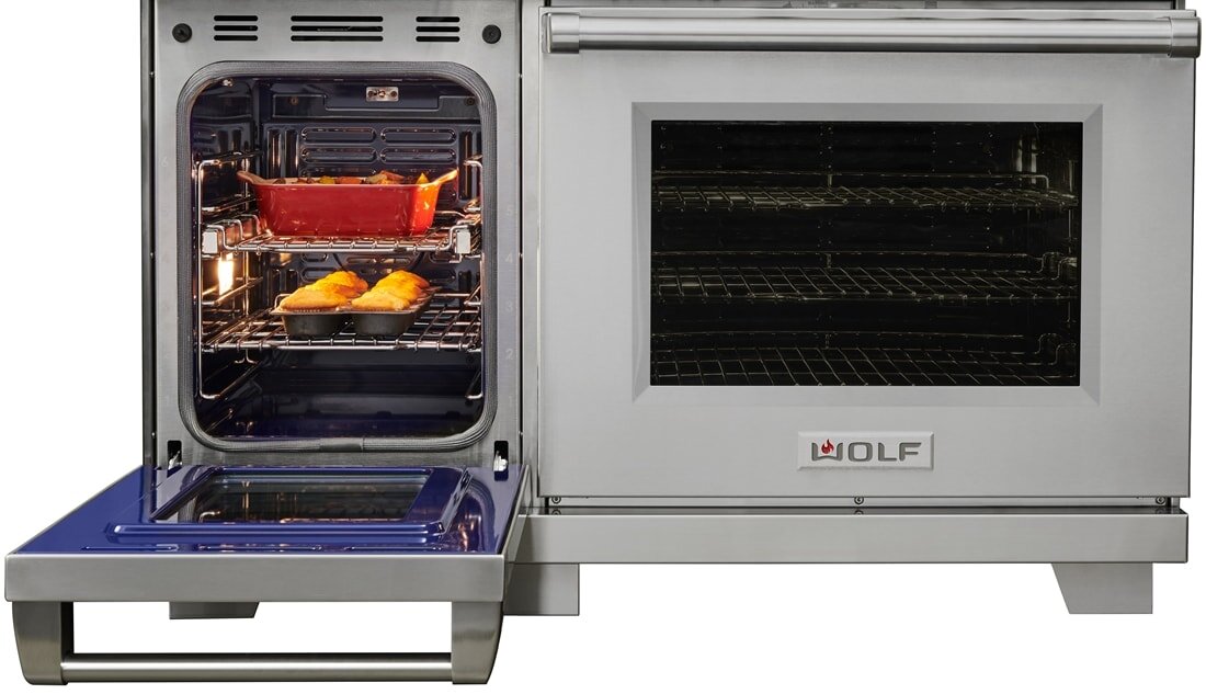 Wolf DF48450CGSP 48" Dual Fuel Range - 4 Burners, Infrared Charbroiler And Infrared Griddle