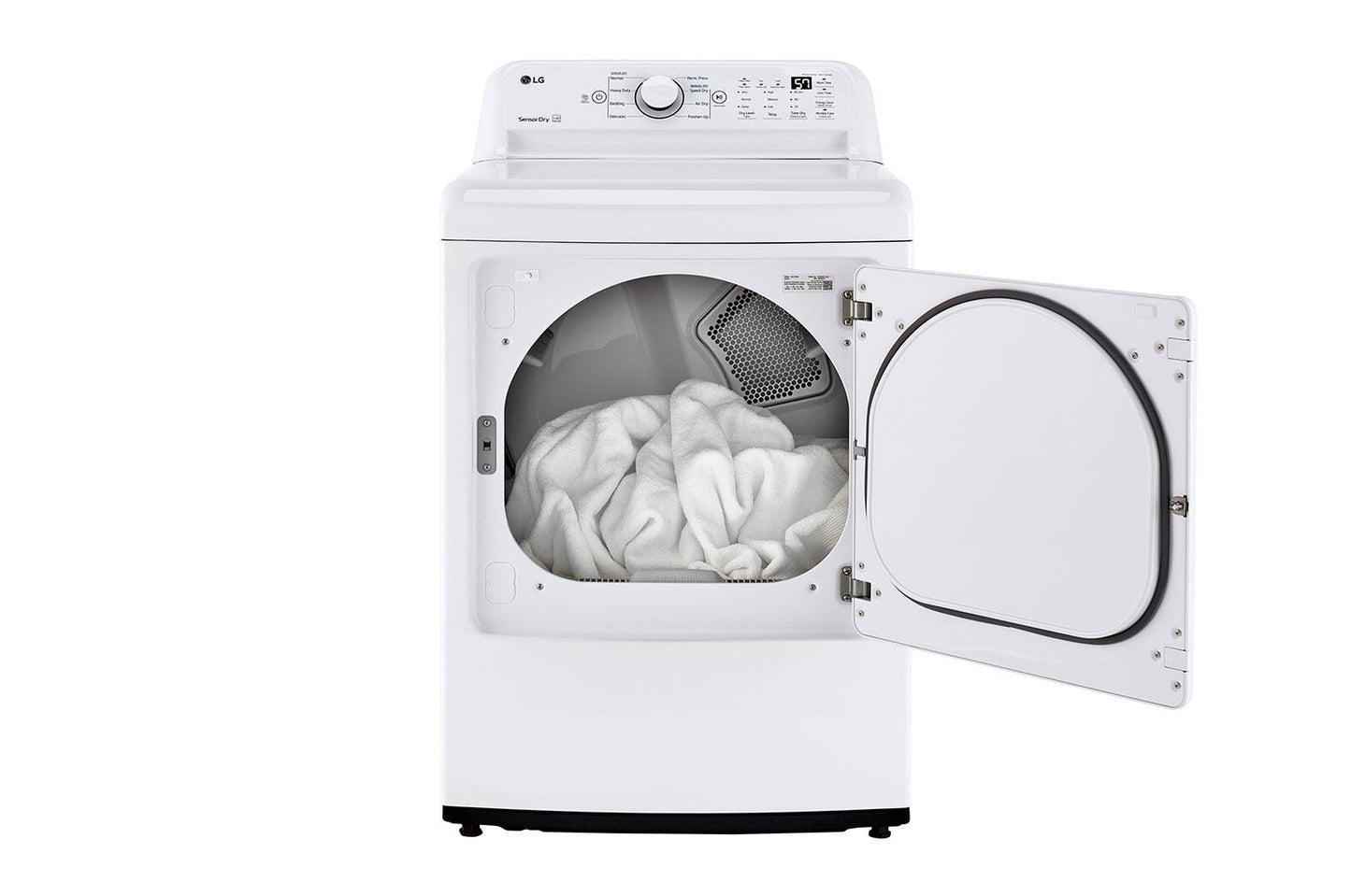 Lg DLE7000W 7.3 Cu. Ft. Ultra Large Capacity Top Load Electric Dryer With Sensor Dry Technology