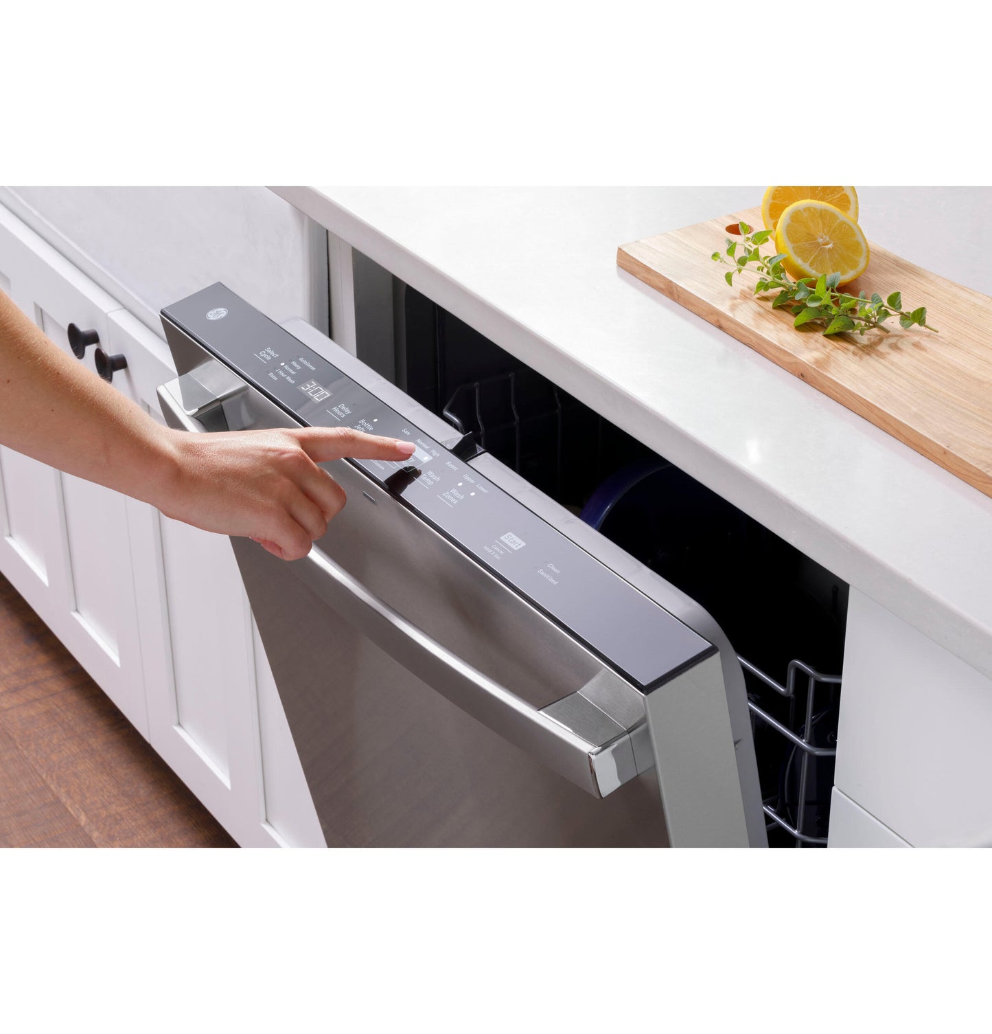 Ge Appliances GDP630PMRES Ge® Top Control With Plastic Interior Dishwasher With Sanitize Cycle & Dry Boost