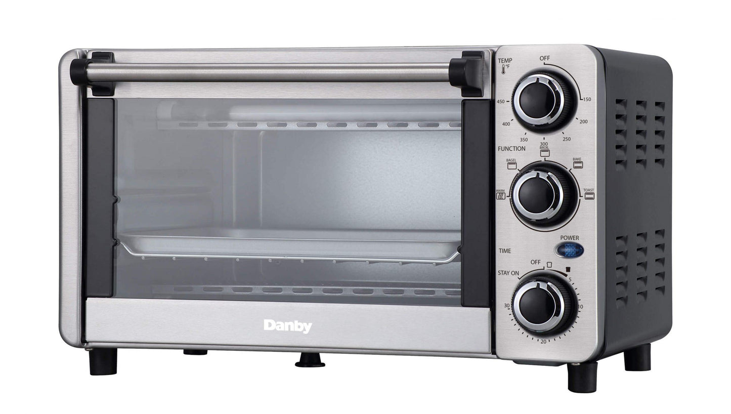 Danby DBTO0412BBSS Danby 0.4 Cu Ft/12L 4 Slice Countertop Toaster Oven