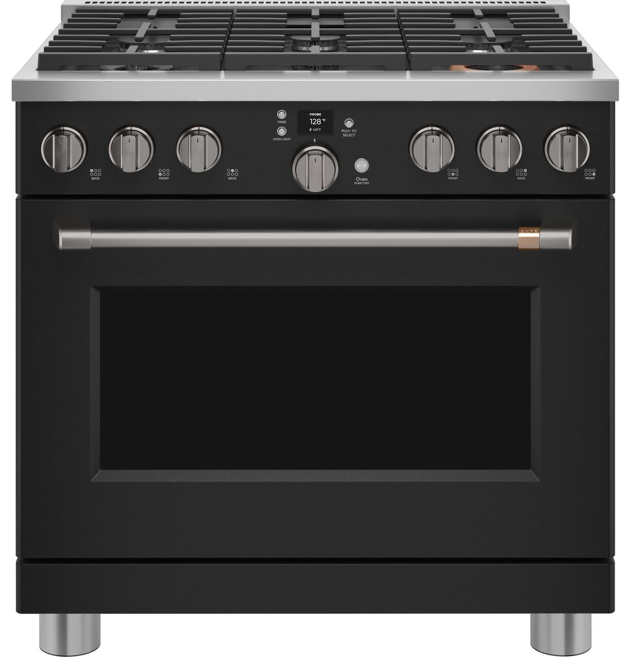 Cafe C2Y366P3TD1 Café&#8482; 36" Smart Dual-Fuel Commercial-Style Range With 6 Burners (Natural Gas)