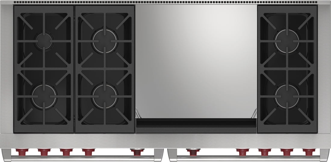 Wolf DF60650DGSP 60" Dual Fuel Range - 6 Burners And Infrared Dual Griddle