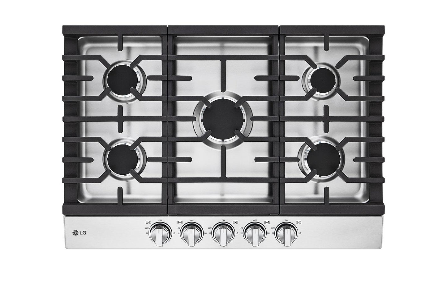 Lg CBGJ3023S 30" Gas Cooktop With Ultraheat&#8482; 20K Btu Burner