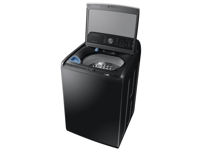 Samsung WA45T3400AV 4.5 Cu. Ft. Capacity Top Load Washer With Active Waterjet In Black Stainless Steel