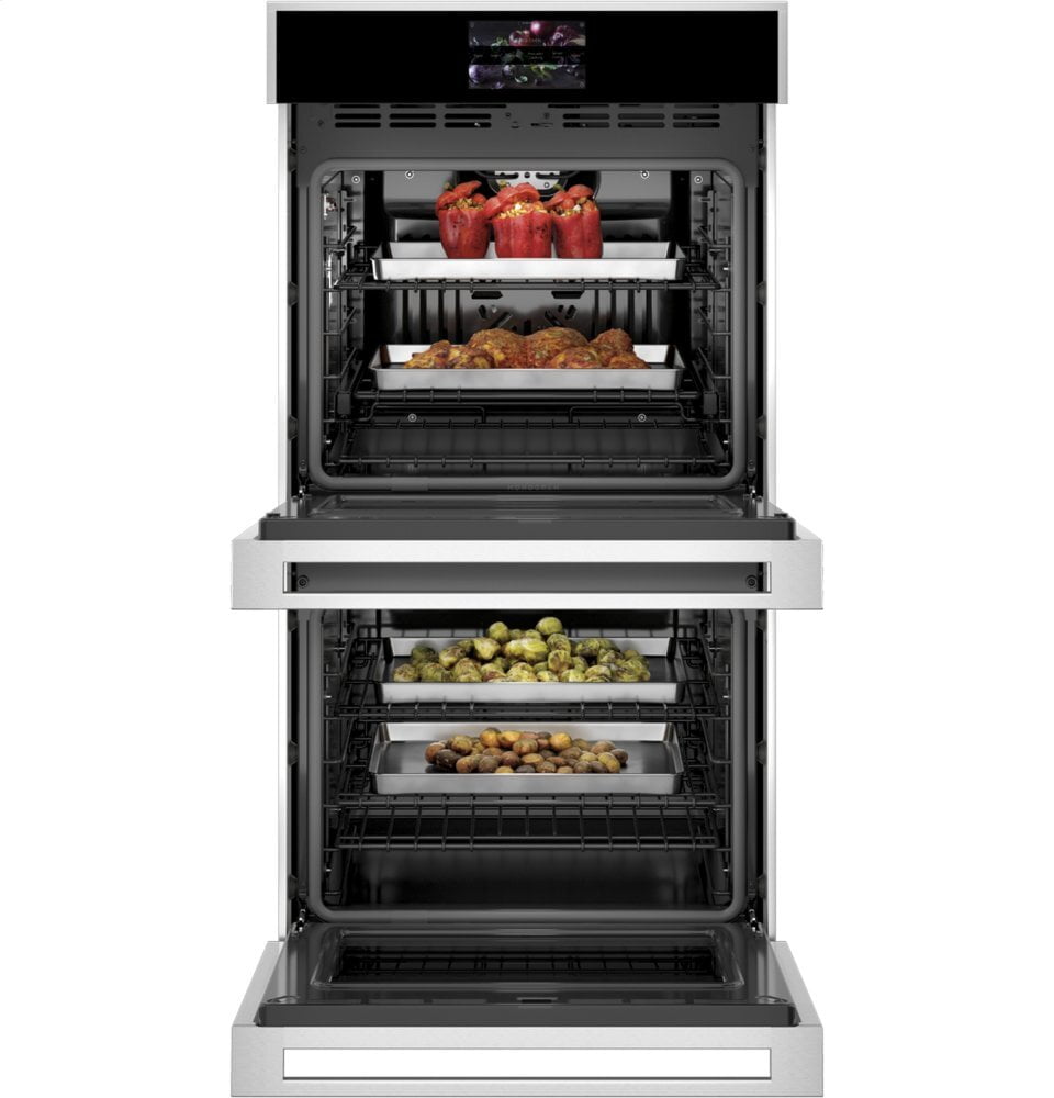 Monogram ZKD90DSSNSS Monogram 27" Smart Electric Convection Double Wall Oven Minimalist Collection