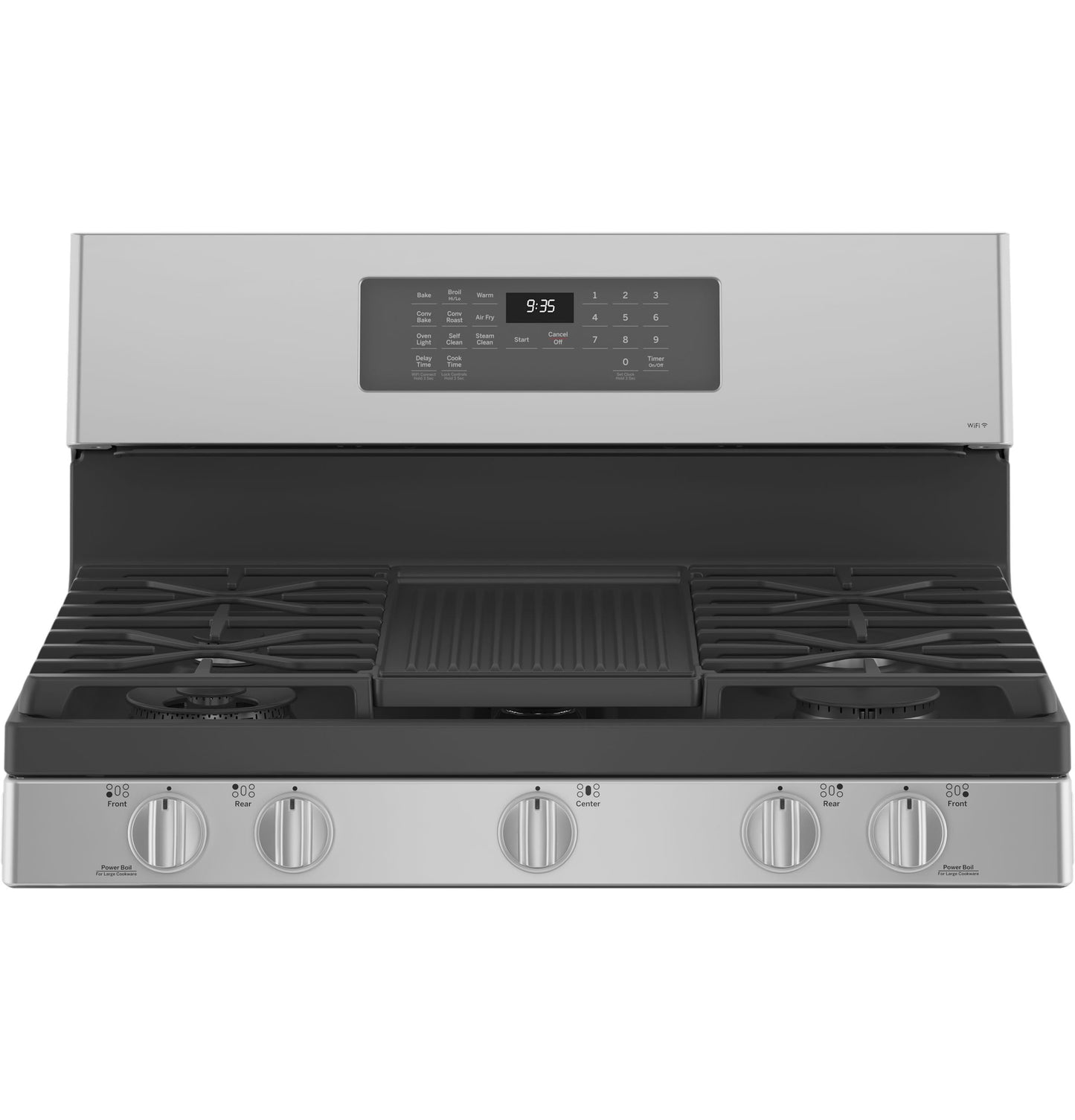 Ge Appliances PGB935YPFS Ge Profile&#8482; Smart 30" Free-Standing Self Clean Gas Fingerprint Resistant Range With No Preheat Air Fry