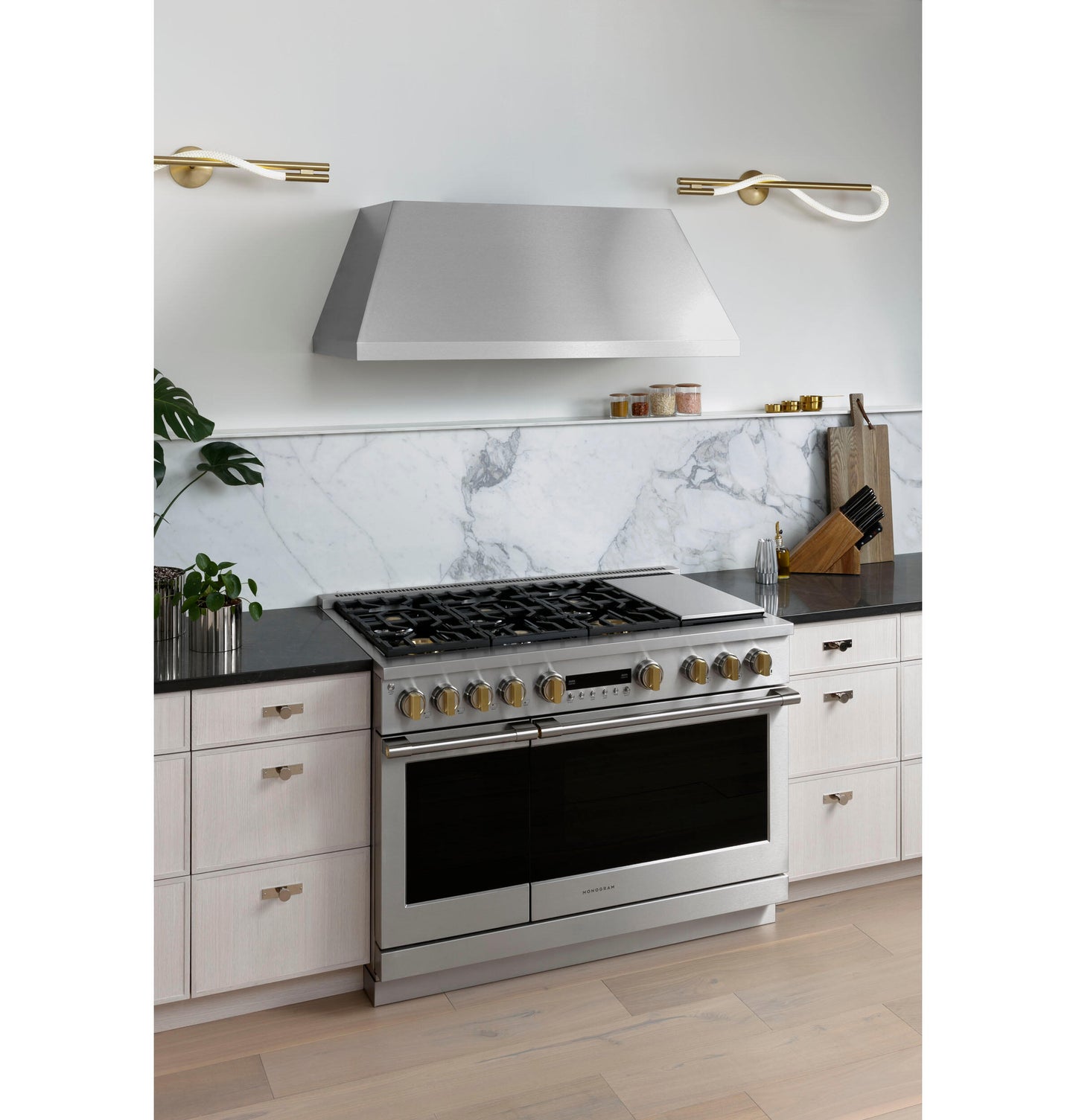 Monogram ZVW1480SPSS Monogram 48" Stainless Steel Professional Hood With Quietboost&#8482; Blower