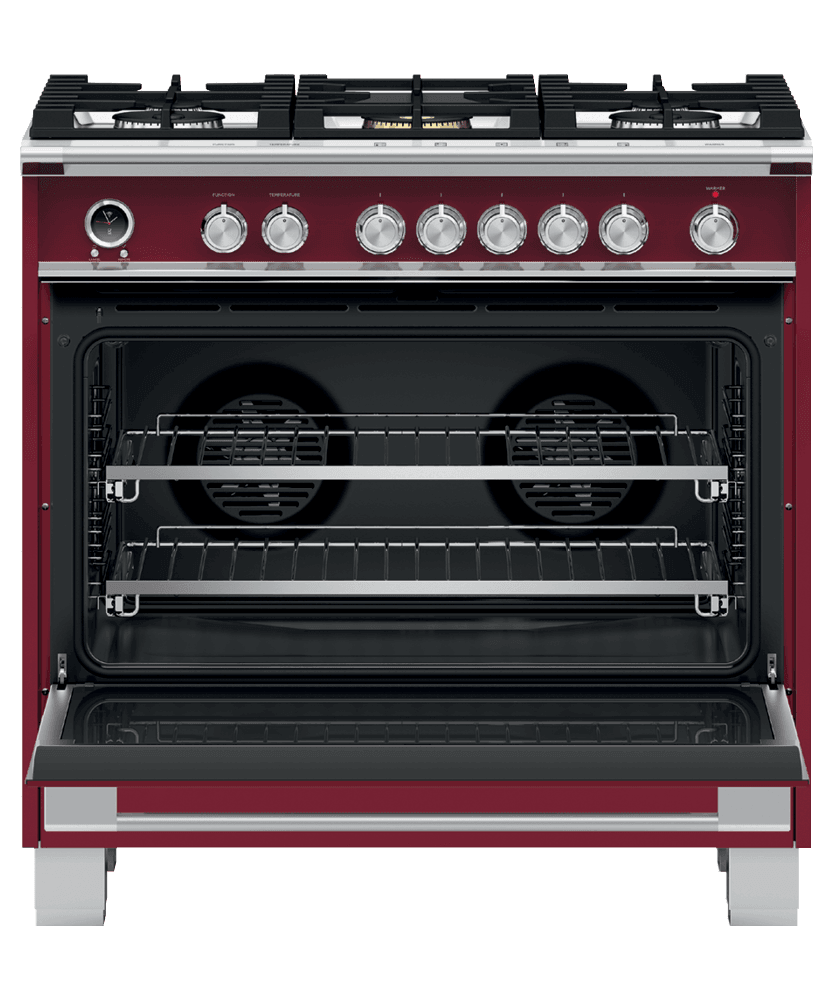 Fisher & Paykel OR36SCG6R1 Dual Fuel Range, 36", 5 Burners, Self-Cleaning