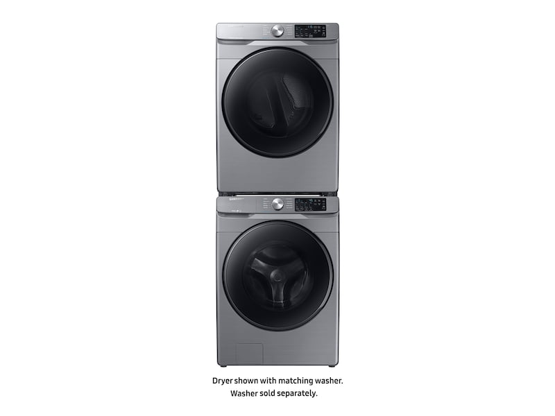 Samsung DVE45R6100P 7.5 Cu. Ft. Electric Dryer With Steam Sanitize+ In Platinum