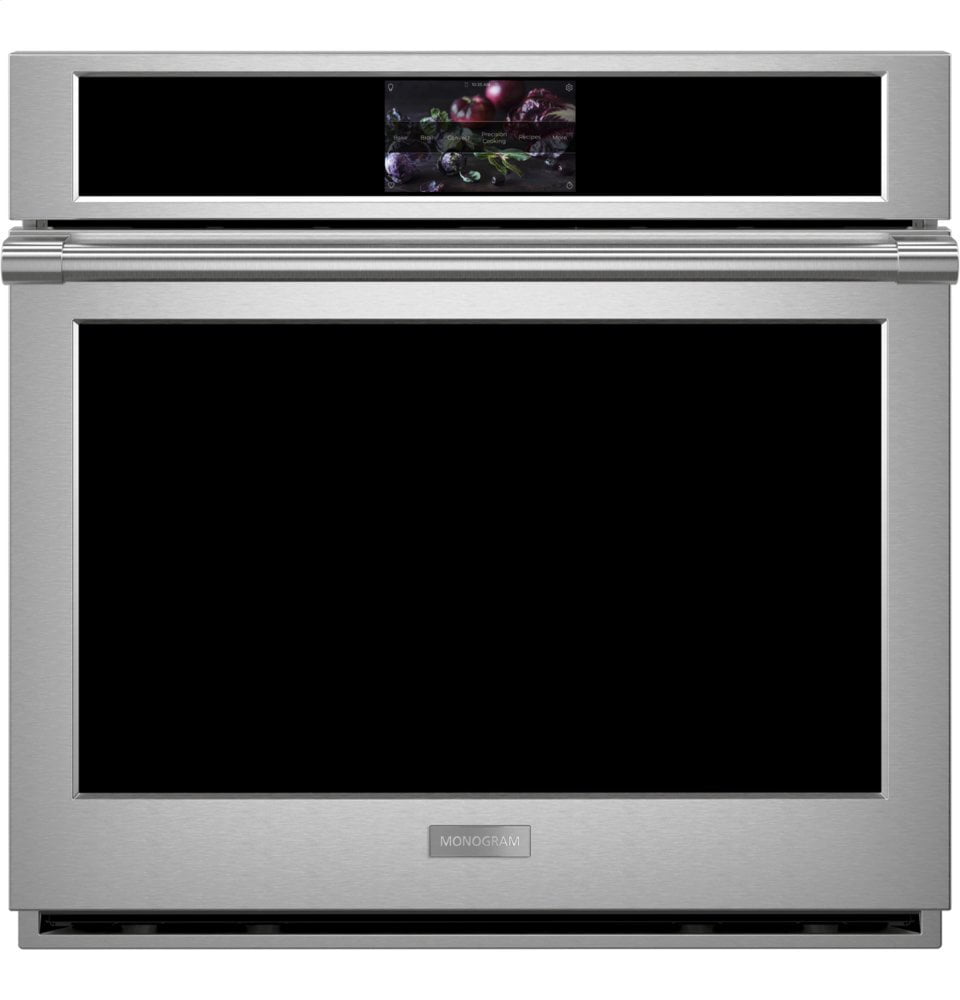 Monogram ZTS90DPSNSS Monogram 30" Smart Electric Convection Single Wall Oven Statement Collection