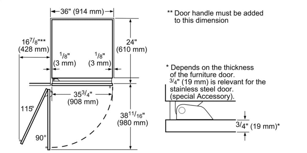 Thermador T36IF905SP Built-In Freezer