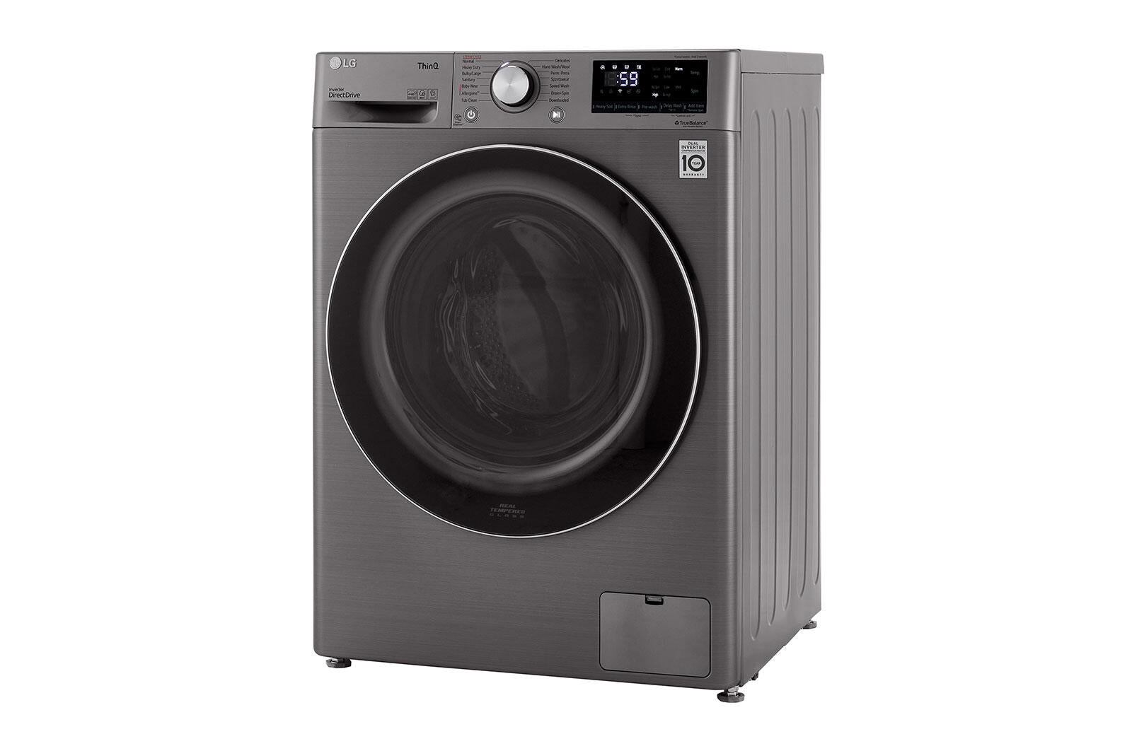 LG WM1455HWA 2.4 Cu ft Compact Front Load Washer with Built-In