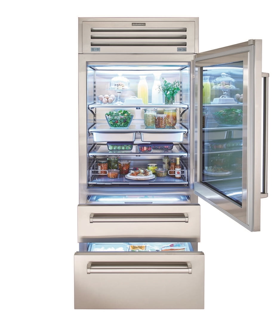 Sub-Zero PRO3650GLH 36" Pro Refrigerator/Freezer With Glass Door