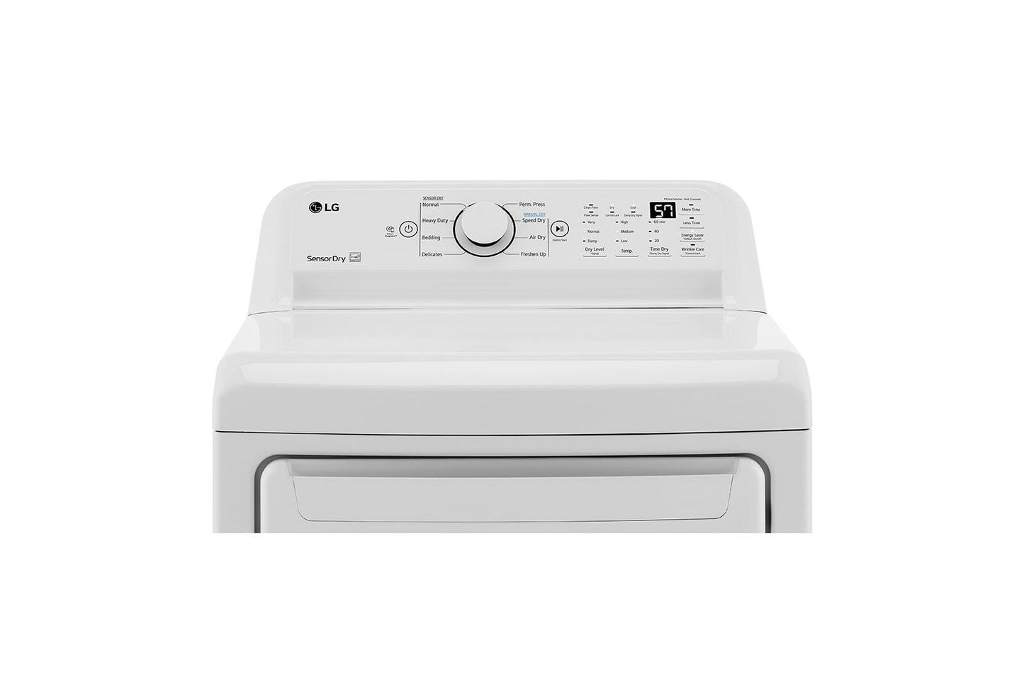 Lg DLE7000W 7.3 Cu. Ft. Ultra Large Capacity Top Load Electric Dryer With Sensor Dry Technology