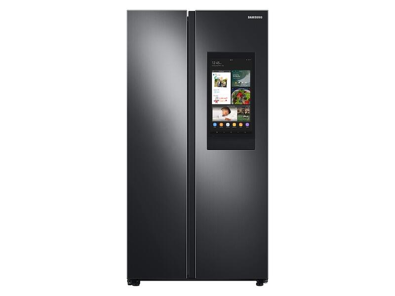 Samsung RS28A5F61SG 27.3 Cu. Ft. Smart Side-By-Side Refrigerator With Family Hub&#8482; In Black Stainless Steel