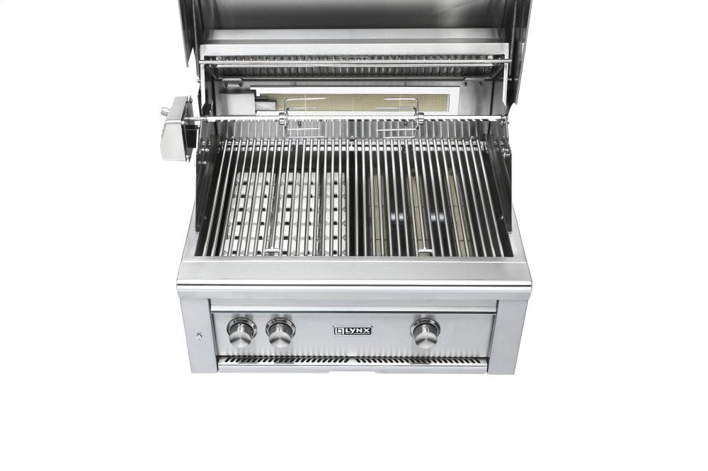 Lynx L27TRFLP 27" Lynx Professional Freestanding Grill With 1 Trident And 1 Ceramic Burner And Rotisserie, Lp