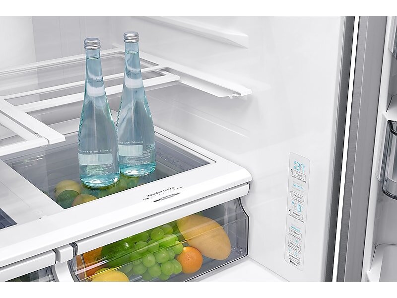 Samsung RF24R7201SR 23 Cu. Ft. Counter Depth 4-Door French Door Refrigerator With Flexzone&#8482; Drawer In Stainless Steel