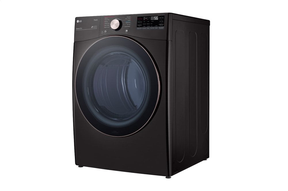 Lg DLGX4001B 7.4 Cu. Ft. Ultra Large Capacity Smart Wi-Fi Enabled Front Load Gas Dryer With Turbosteam&#8482; And Built-In Intelligence