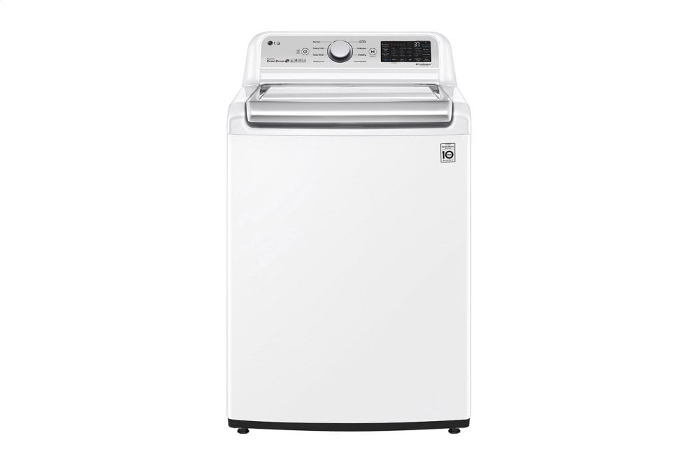 Lg WT7305CW 4.8 Cu. Ft. Mega Capacity Smart Wi-Fi Enabled Top Load Washer With Agitator And Turbowash3D&#8482; Technology