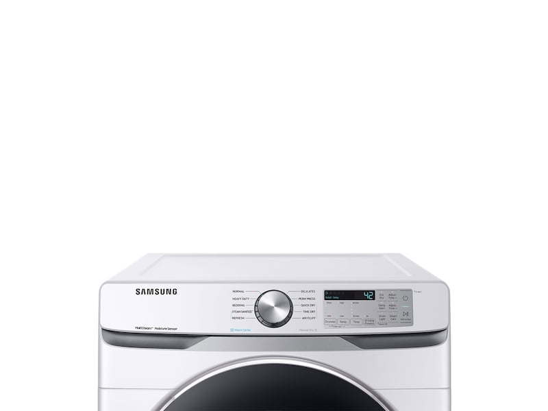 Samsung DVG45T6200W 7.5 Cu. Ft. Gas Dryer With Steam Sanitize+ In White