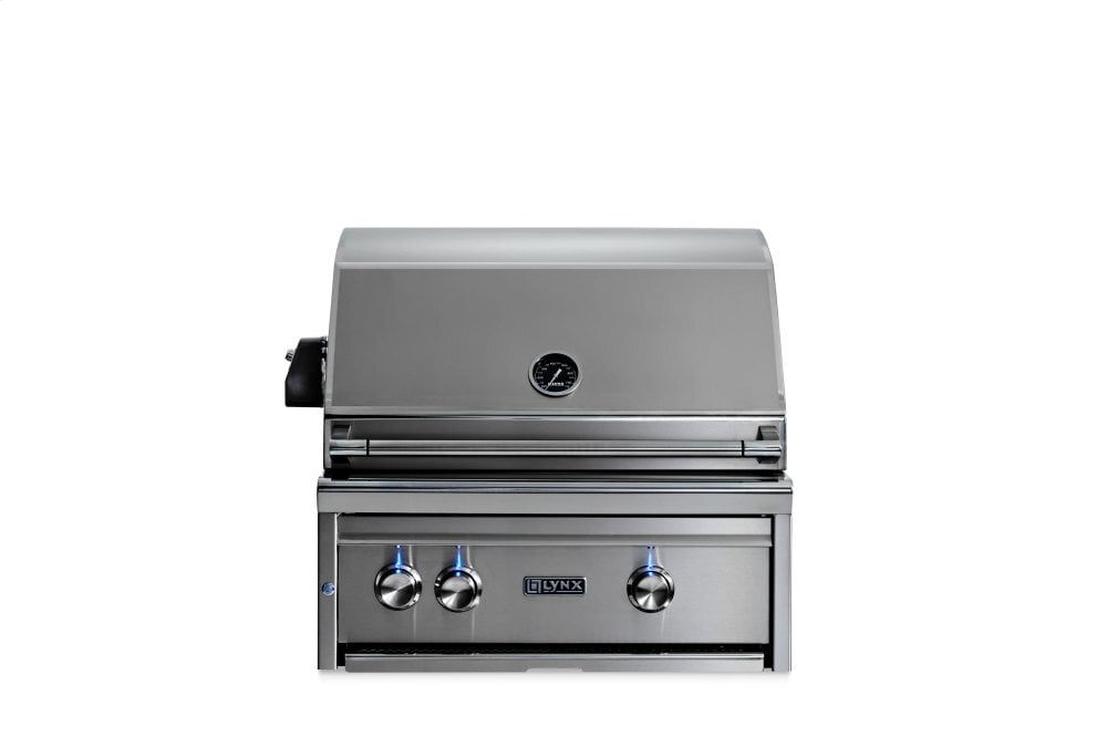 Lynx L27R3LP 27" Lynx Professional Built In Grill With 2 Ceramic Burners And Rotisserie, Lp