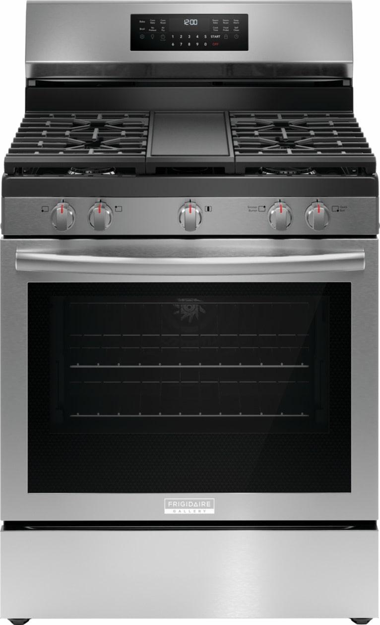 Frigidaire GCRG3060BF Frigidaire Gallery 30" Rear Control Gas Range With Total Convection