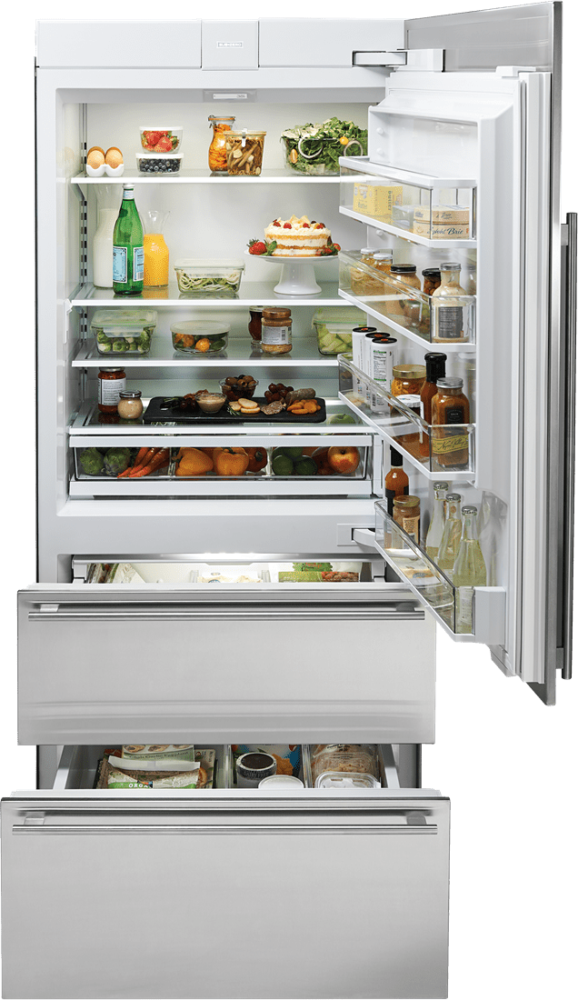 Sub-Zero IT36RIDRH 36" Designer Over-And-Under Refrigerator Internal Dispenser - Panel Ready