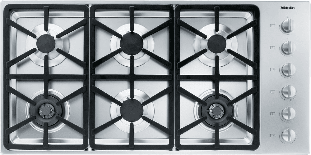 Miele KM3484G Km 3484 G - Gas Cooktop With 2 Dual Wok Burners For Particularly Versatile Cooking Convenience.