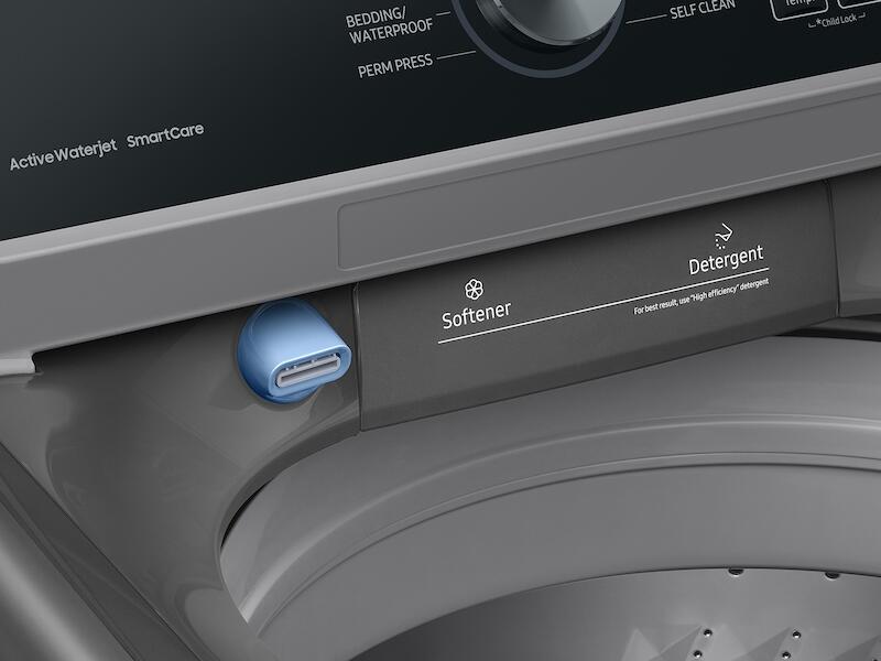 Samsung WA44A3405AP 4.4 Cu. Ft. Top Load Washer With Activewave&#8482; Agitator And Active Waterjet In Platinum