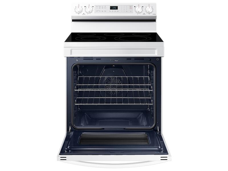 Samsung 6.3 Cu. ft. Smart Freestanding Electric Range with No-Preheat Air Fry, Convection+ & Griddle - Stainless Steel