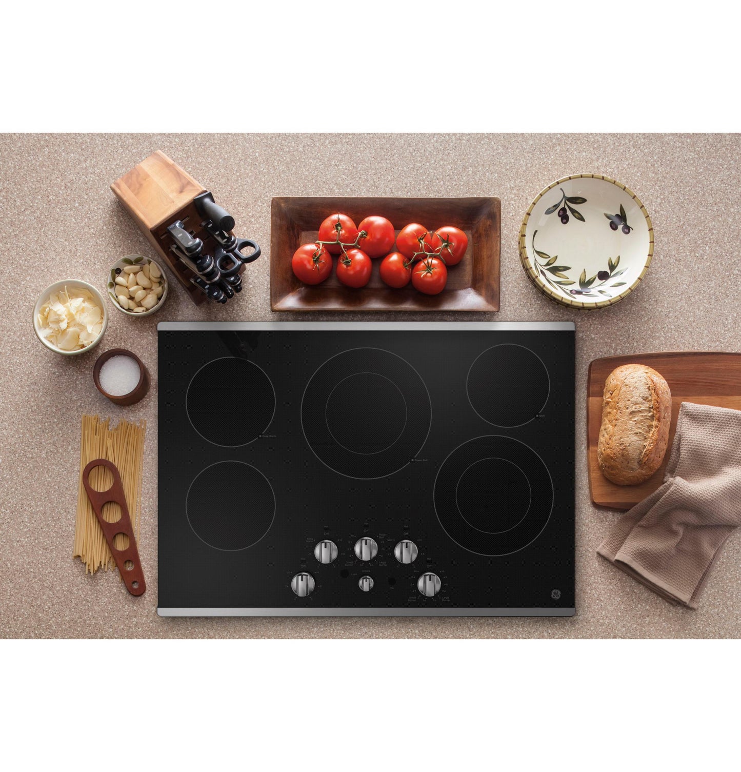 Ge Appliances JEP5030STSS Ge® 30" Built-In Knob Control Electric Cooktop