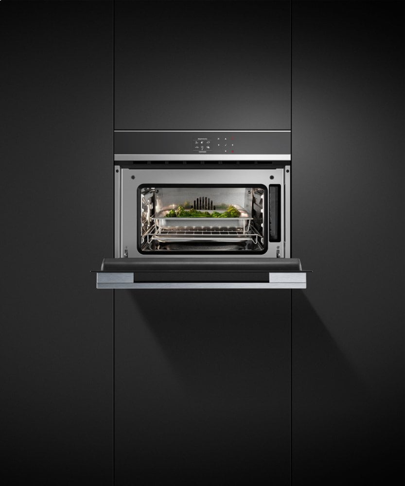 Fisher & Paykel OS24NDB1 Combination Steam Oven, 24", 9 Function