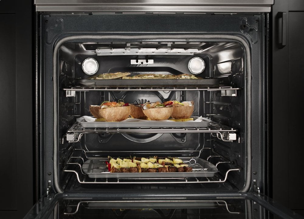 Kitchenaid KSIB900ESS 30-Inch 4-Element Induction Slide-In Convection Range With Baking Drawer - Stainless Steel