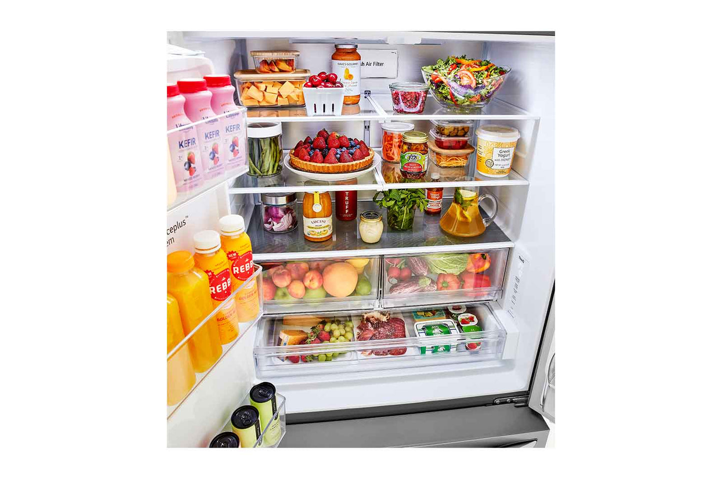 Lg LRFXC2606S 26 Cu. Ft. Smart Counter-Depth Max Refrigerator With Dual Ice Makers