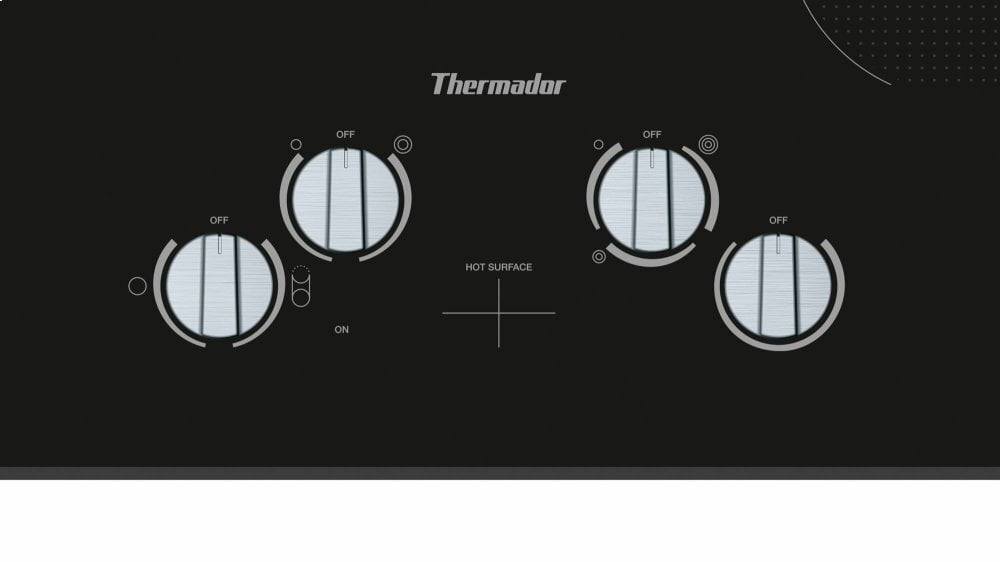 Thermador CEM305TB 30-Inch Masterpiece® Knob Control Electric Cooktop, Black, Frameless