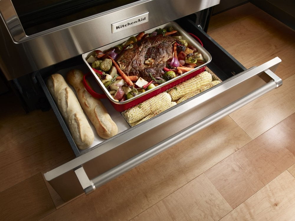 Kitchenaid KSIB900ESS 30-Inch 4-Element Induction Slide-In Convection Range With Baking Drawer - Stainless Steel