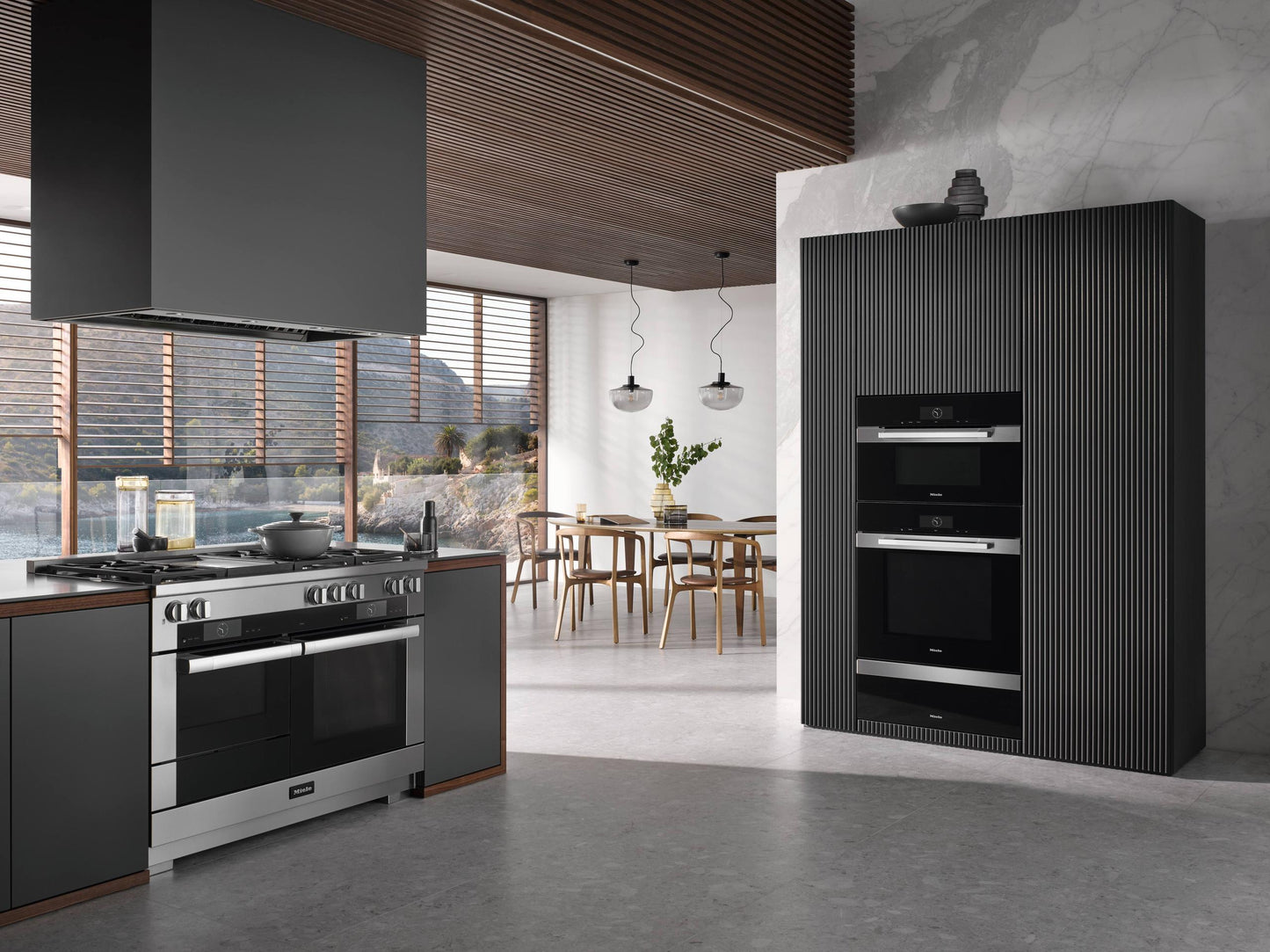 Miele HR19563GDFGDCLEANTOUCHSTEEL Hr 1956-3 G Df Gd - 48 Inch Range - The Dual Fuel All-Rounder With M Touch For The Highest Demands.