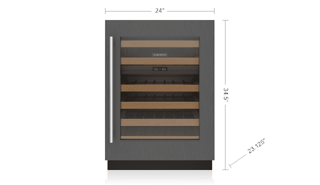 Sub-Zero DEU2450WR 24" Designer Undercounter Wine Storage - Panel Ready