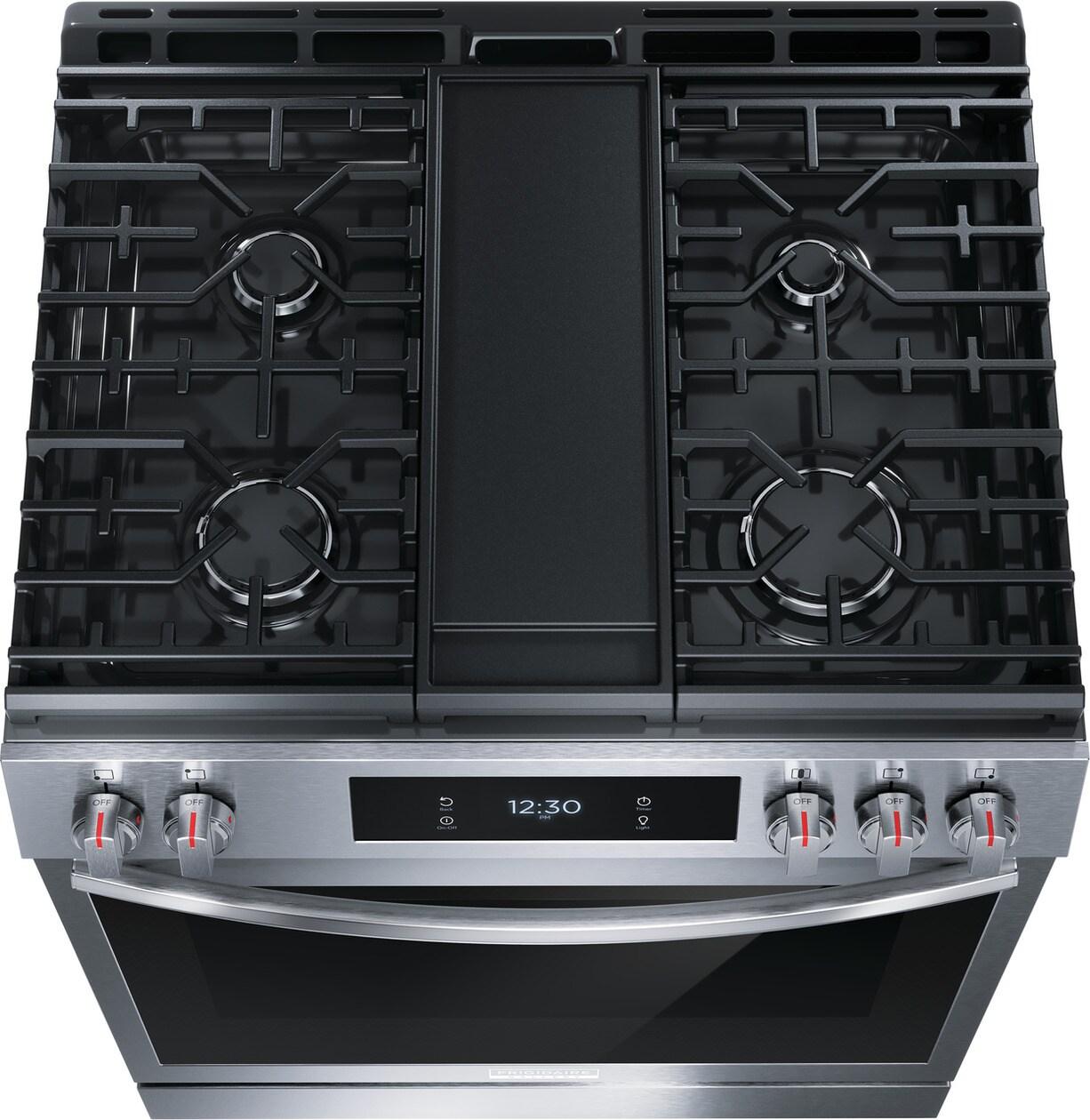 Frigidaire GCFG3060BF Frigidaire Gallery 30" Front Control Gas Range With Total Convection