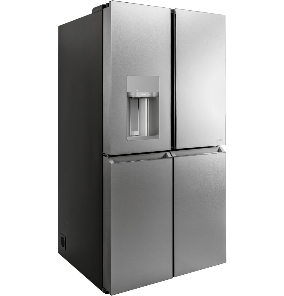 Cafe CQE28DM5NS5 Café Energy Star® 27.4 Cu. Ft. Smart Quad-Door Refrigerator In Platinum Glass